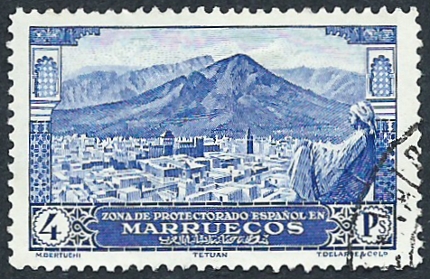 Tetuan on a stamp of Spanish Morocco